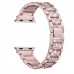 Secbolt Bling Bands Compatible Apple Watch Band 38mm 40mm Metal Replacement Wristband Compatible Iwatch Series 4 3 2 1, Rose Gold