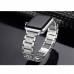 Secbolt Bling Bands Compatible Apple Watch Band 38mm 40mm Metal Replacement Wristband Compatible Iwatch Series 4 3 2 1, Silver